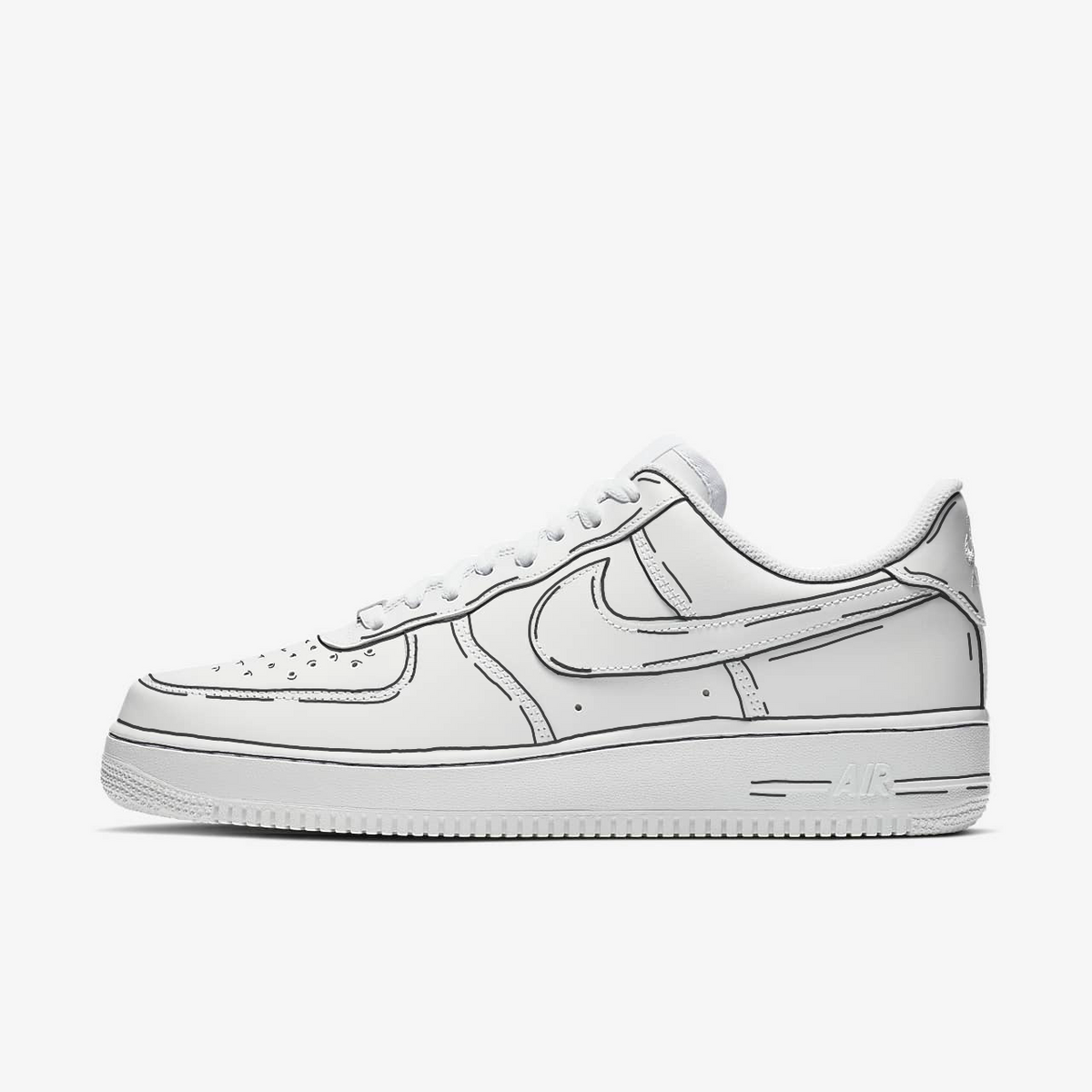 Air force on sale 1 white cartoon